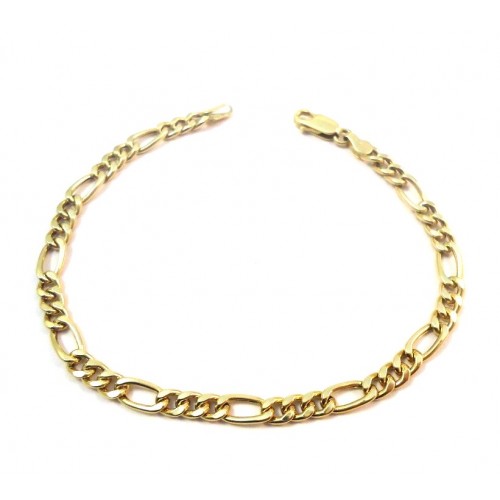 BRACCIALE CATENA DA UOMO IN ORO GIALLO 18 KT