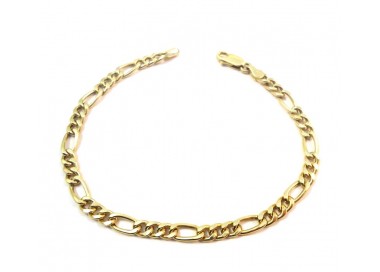 BRACCIALE CATENA DA UOMO IN ORO GIALLO 18 KT