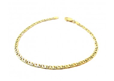 BRACCIALE CATENA UOMO IN ORO GIALLO 18 KT