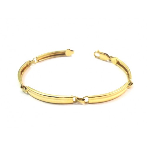 BRACCIALE UOMO IN ORO GIALLO 18 KT MODELLO PIASTRE