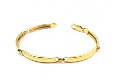 BRACCIALE UOMO IN ORO GIALLO 18 KT MODELLO PIASTRE
