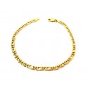 BRACCIALE CATENA IN ORO GIALLO 18 KT 