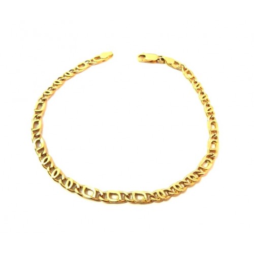 BRACCIALE CATENA IN ORO GIALLO 18 KT 