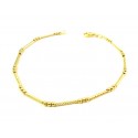 BRACCIALE IN ORO GIALLO 18 KT LAVORAZIONE TUBOLARE CON SFERE