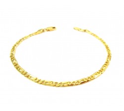 BRACCIALE CATENA DA UOMO IN ORO GIALLO 18 KT