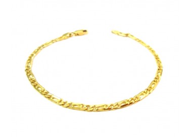 BRACCIALE CATENA DA UOMO IN ORO GIALLO 18 KT