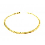 BRACCIALE CATENA DA UOMO IN ORO GIALLO 18 KT