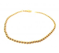 BRACCIALE IN ORO GIALLO 18 KT CON SFERE 