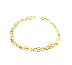 BRACCIALE CATENA DA DONNA IN ORO GIALLO 18 KT