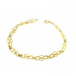 BRACCIALE CATENA DA DONNA IN ORO GIALLO 18 KT