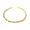 BRACCIALE CATENA DA UOMO IN ORO GIALLO 18 KT 