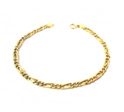 BRACCIALE CATENA DA UOMO IN ORO GIALLO 18 KT 