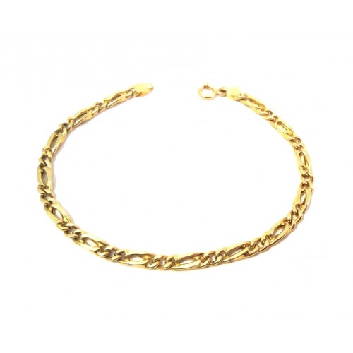 BRACCIALE CATENA DA UOMO IN ORO GIALLO 18 KT 