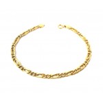 BRACCIALE CATENA DA UOMO IN ORO GIALLO 18 KT 