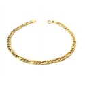 BRACCIALE CATENA DA UOMO IN ORO GIALLO 18 KT 