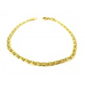 BRACCIALE CATENA IN ORO GIALLO 18 KT