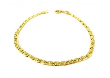BRACCIALE CATENA IN ORO GIALLO 18 KT
