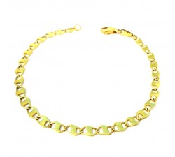 BRACCIALE CATENA IN ORO GIALLO 18 KT 