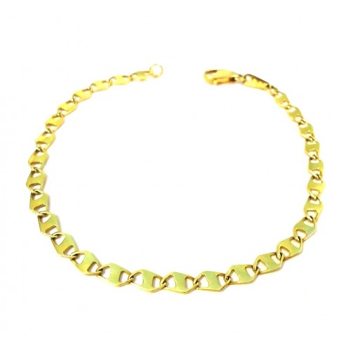 BRACCIALE CATENA IN ORO GIALLO 18 KT 