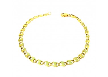 BRACCIALE CATENA IN ORO GIALLO 18 KT