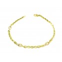 BRACCIALE TENNIS IN ORO GIALLO 18 KT CON ZIRCONI BIANCHI