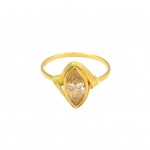 ANELLO DA DONNA IN ORO GIALLO 18 KT CON ZIRCONE 