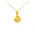 COLLANA DA DONNA CON CIONDOLO CUORE IN ORO GIALLO 18 KT