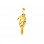 CIONDOLO PELLICANO IN ORO GIALLO 18 KT + COLLANA LACCIO IN OMAGGIO