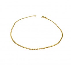BRACCIALE UNISEX IN ORO GIALLO 18 KT CON PALLINE