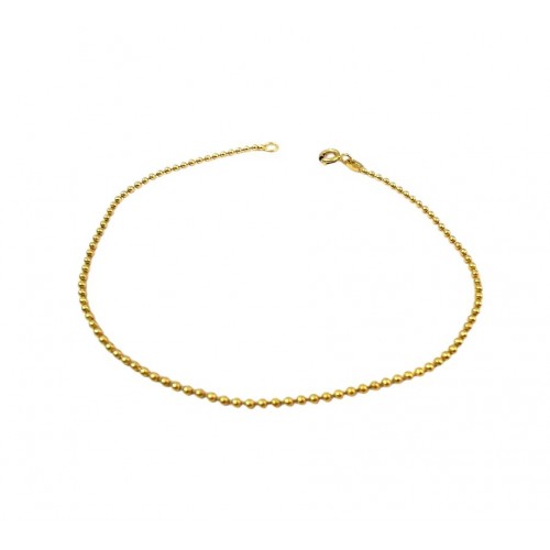 BRACCIALE UNISEX IN ORO GIALLO 18 KT CON PALLINE