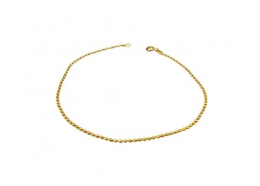 BRACCIALE UNISEX IN ORO GIALLO 18 KT CON PALLINE