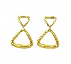 ORECCHINI PENDENTI IN ORO GIALLO 18 KT 