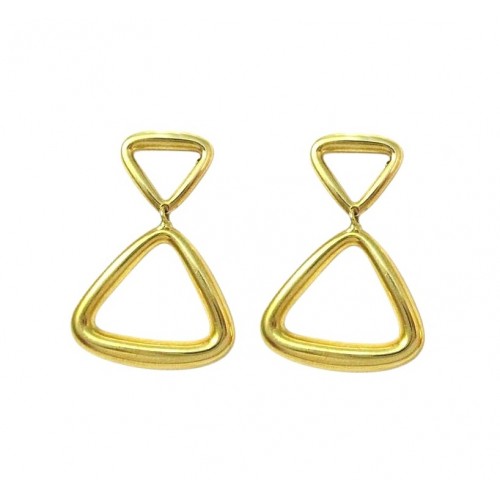 ORECCHINI PENDENTI IN ORO GIALLO 18 KT 