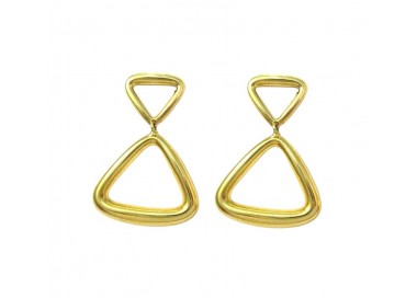 ORECCHINI PENDENTI IN ORO GIALLO 18 KT