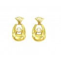 ORECCHINI PENDENTI IN ORO GIALLO 18 KT CON ZIRCONI