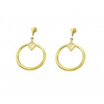 ORECCHINI PENDENTI IN ORO GIALLO 18 KT CON ZIRCONI