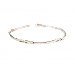 BRACCIALE DA UOMO IN ORO BIANCO 18 KT CON PIASTRINE