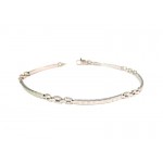 BRACCIALE DA UOMO IN ORO BIANCO 18 KT CON PIASTRINE