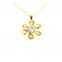 collana fiore in oro
