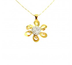 collana fiore in oro