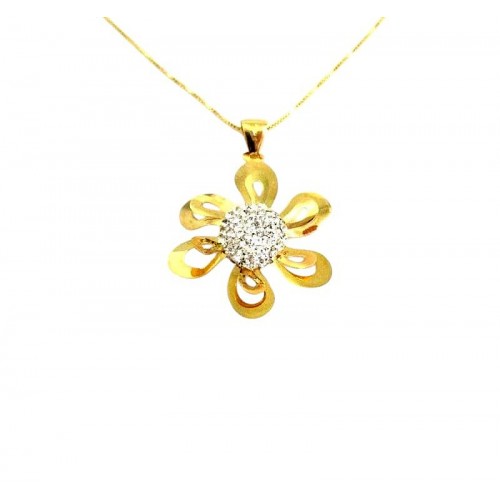 collana fiore in oro