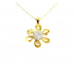 collana fiore in oro