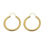 ORECCHINI CERCHI IN ORO GIALLO 18 KT 