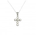 COLLANA CATENA IN ORO GIALLO 18 KT CON CROCIFISSO