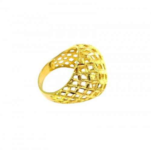 ANELLO TRAFORATO DA DONNA IN ORO GIALLO 18 KT