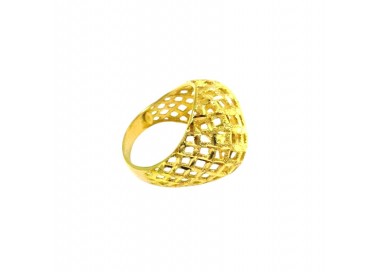 ANELLO TRAFORATO DA DONNA IN ORO GIALLO 18 KT