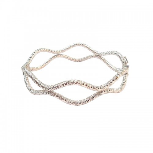 BRACCIALE RIGIDO IN ORO BIANCO 18 KT