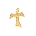 CIONDOLO CON TAU IN ORO GIALLO 18 KT+ COLLANA LACCIO IN OMAGGIO