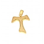 CIONDOLO CON TAU IN ORO GIALLO 18 KT+ COLLANA LACCIO IN OMAGGIO