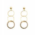 ORECCHINI PENDENTI CATENA IN ORO GIALLO 18 KT